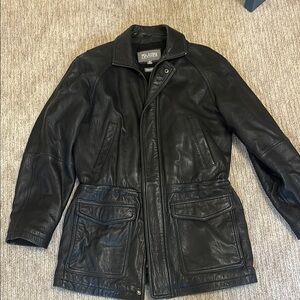 Men's Black Leather Jacket wilson leather